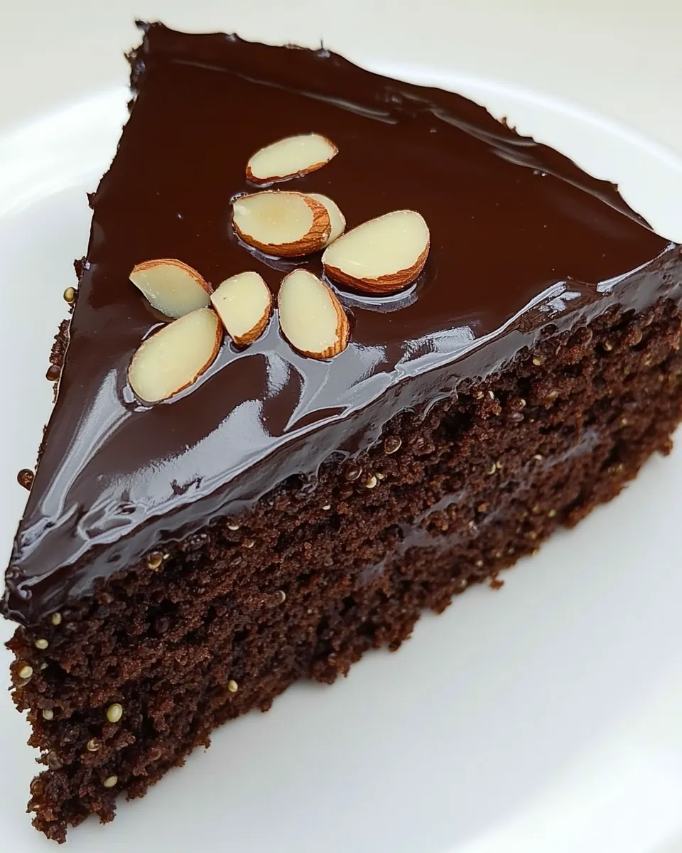 Easy Chocolate Almond Quinoa Cake recipe photo