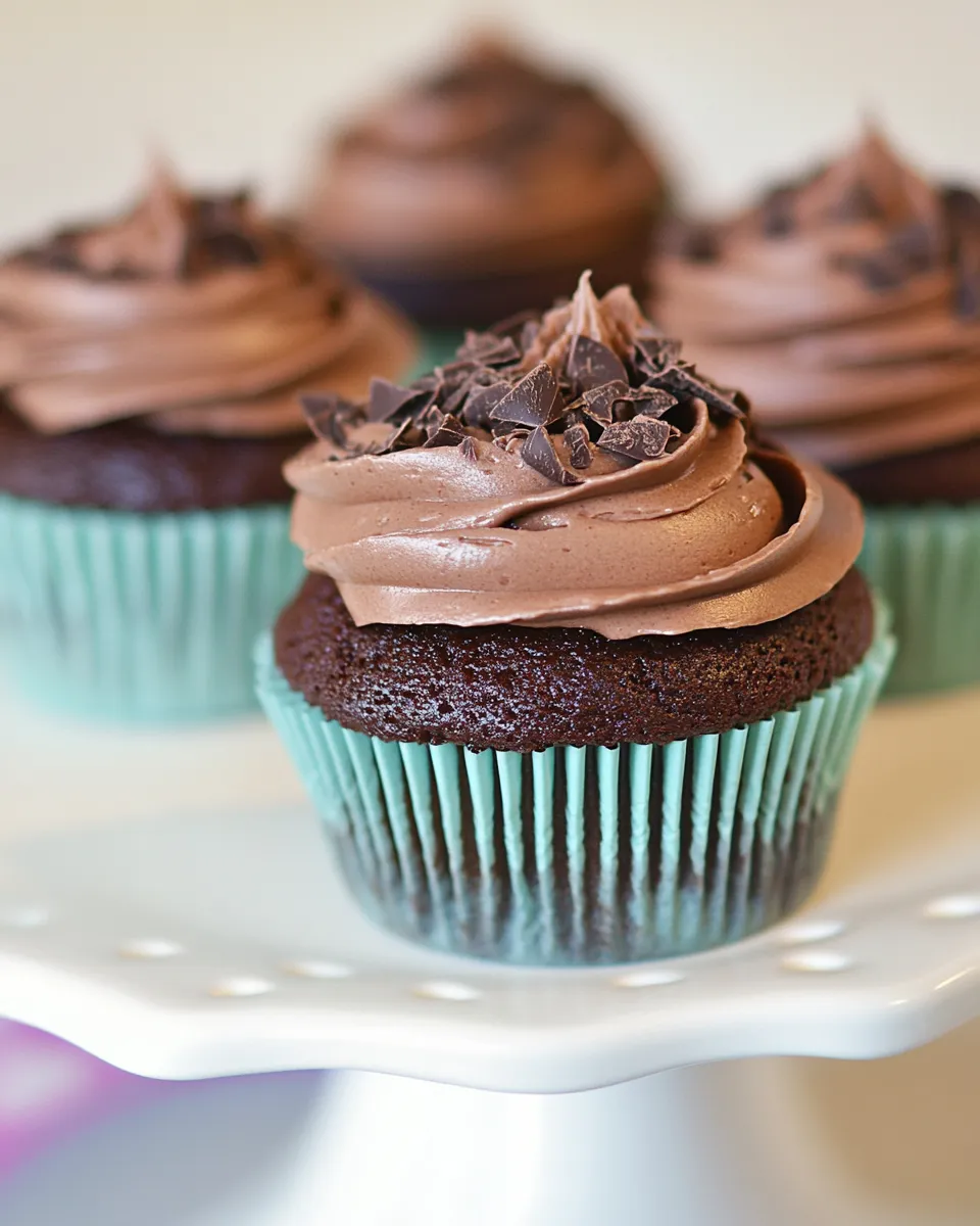 Delicious Chocolate Amaretto Cupcakes image