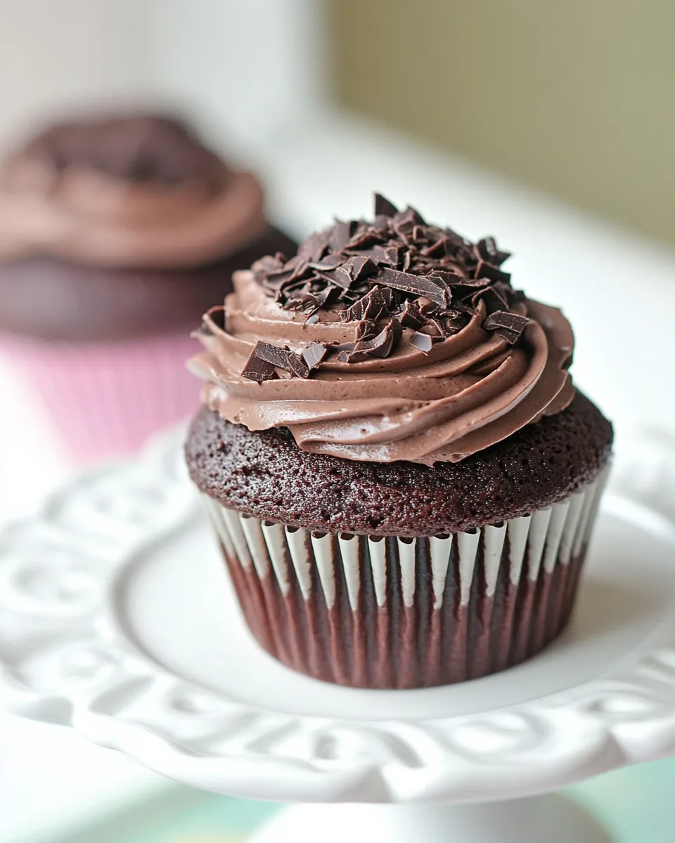 Perfect Chocolate Amaretto Cupcakes dish photo