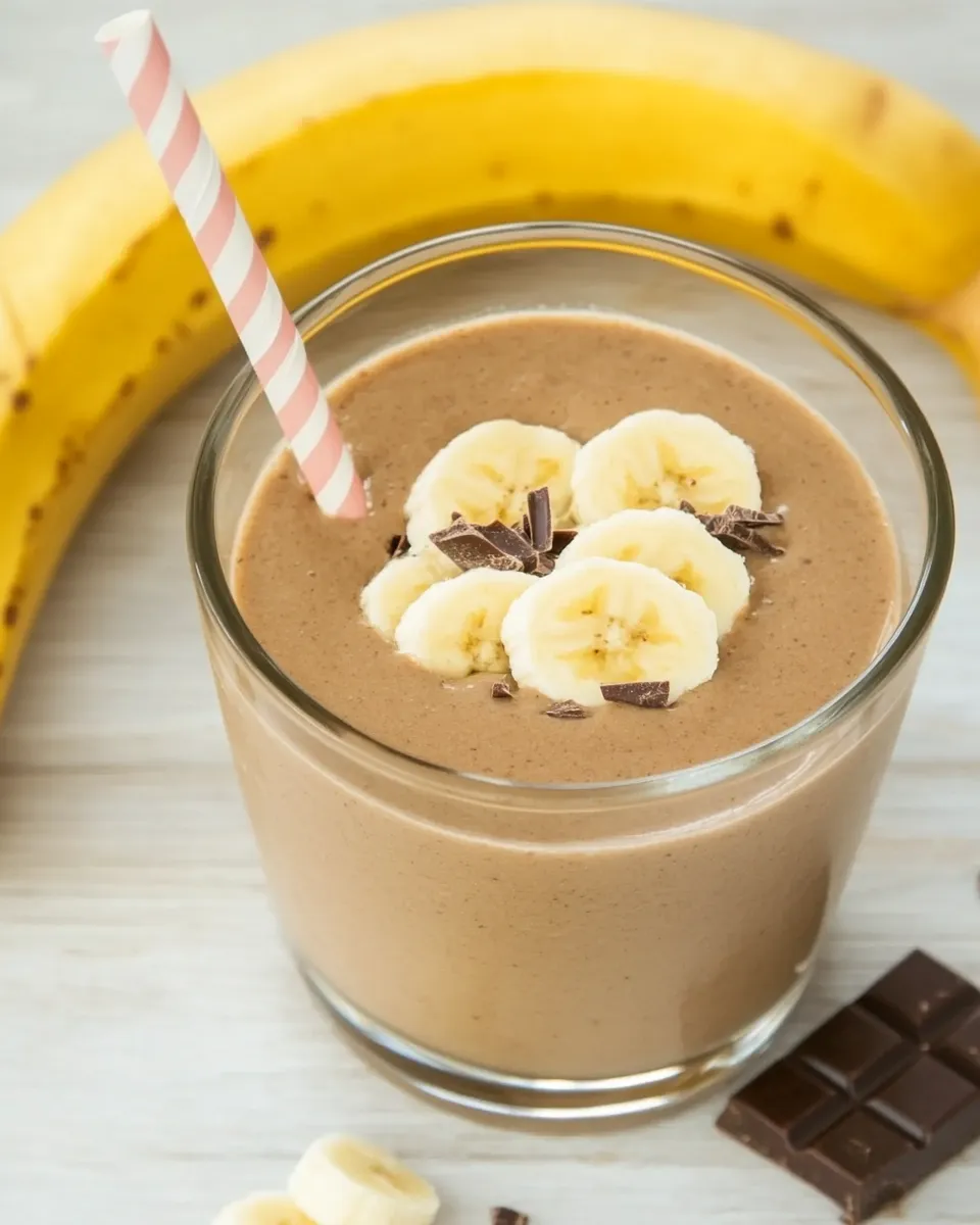 Quick Chocolate Banana Wonderland Smoothie shot