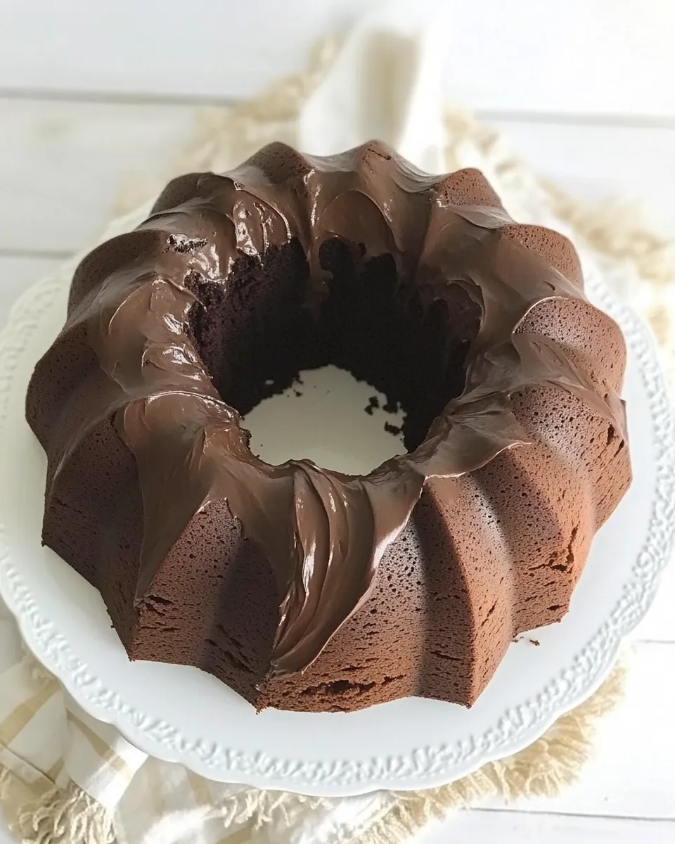 Easy Chocolate Buttermilk Bundt Cake recipe photo