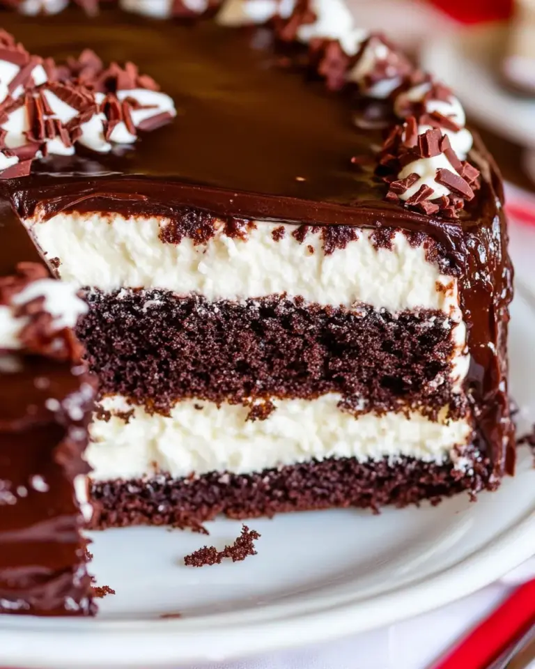 Homemade Chocolate Cake with Cream Filling photo