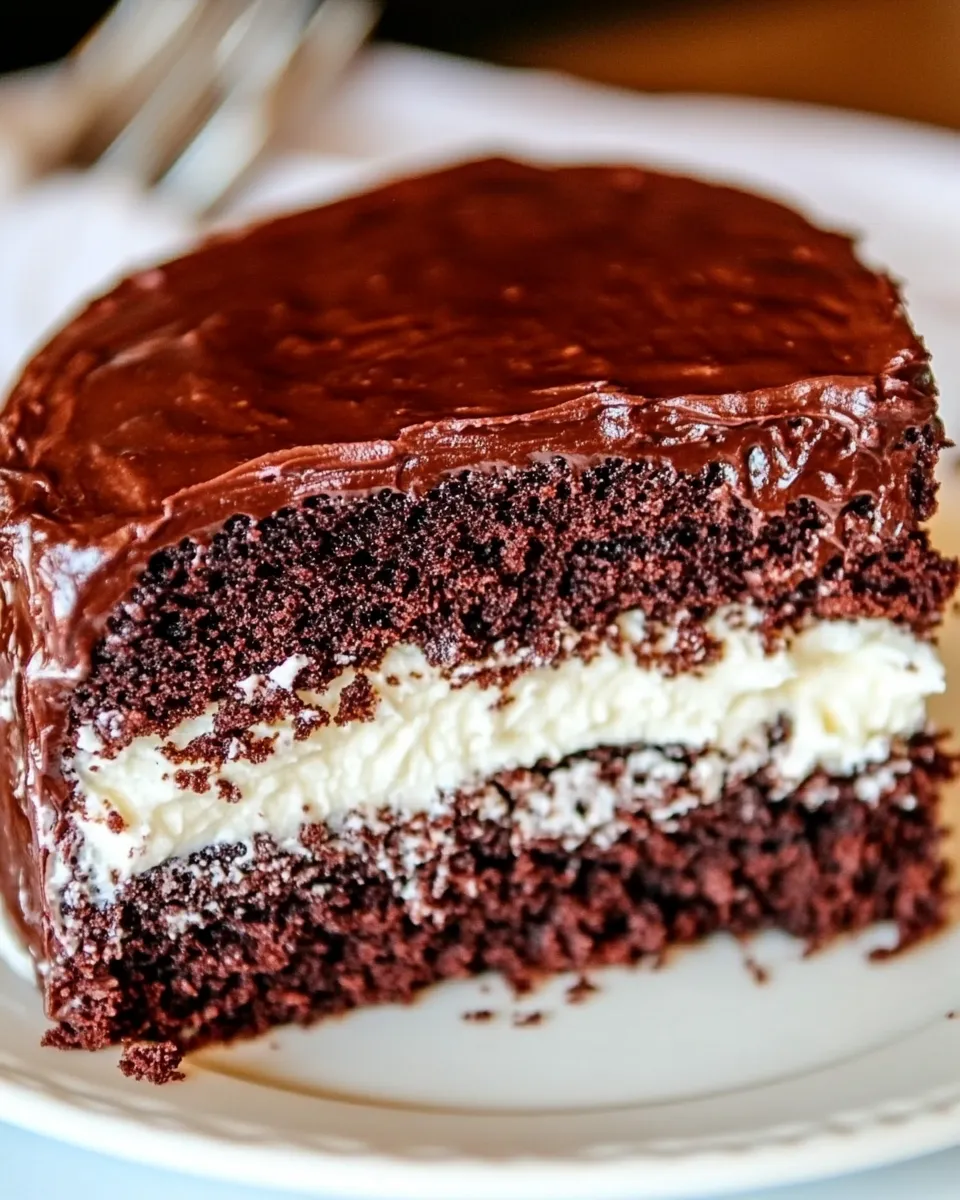 Easy Chocolate Cake with Cream Filling recipe photo
