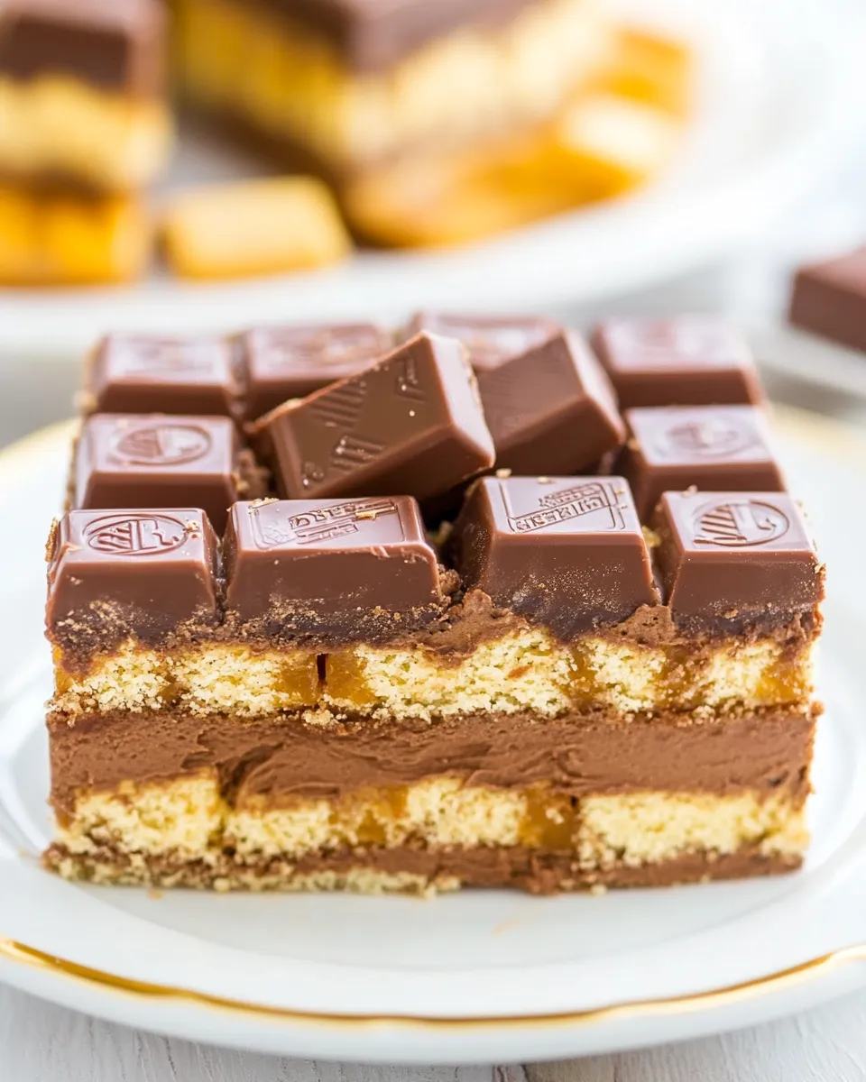Ultimate Chocolate Candy Bar Icebox Cake shot