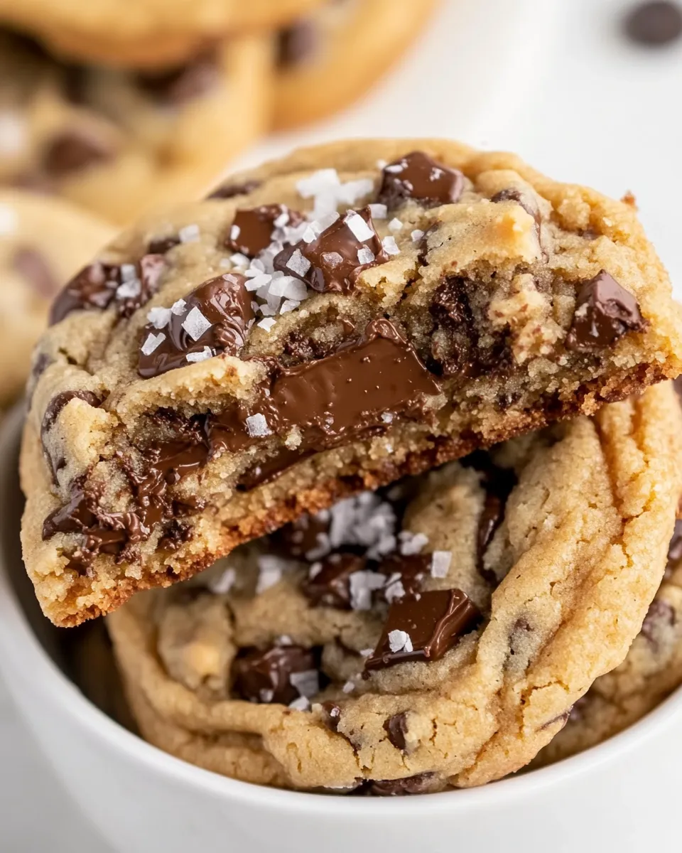 Easy Chocolate Chip Cookies with Brown Butter and Toffee shot