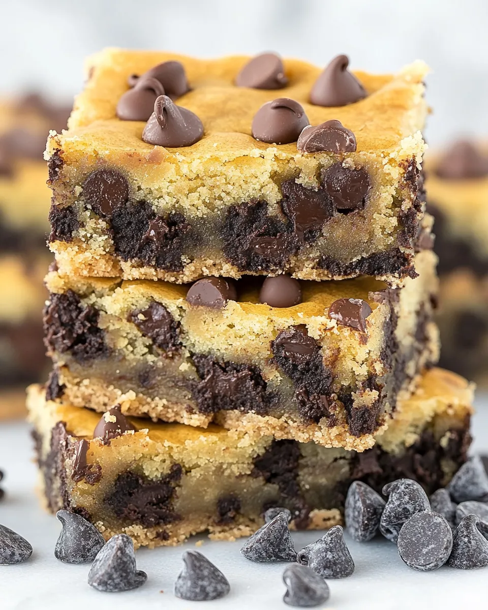 Delicious Chocolate Chip Gooey Cake Bars image