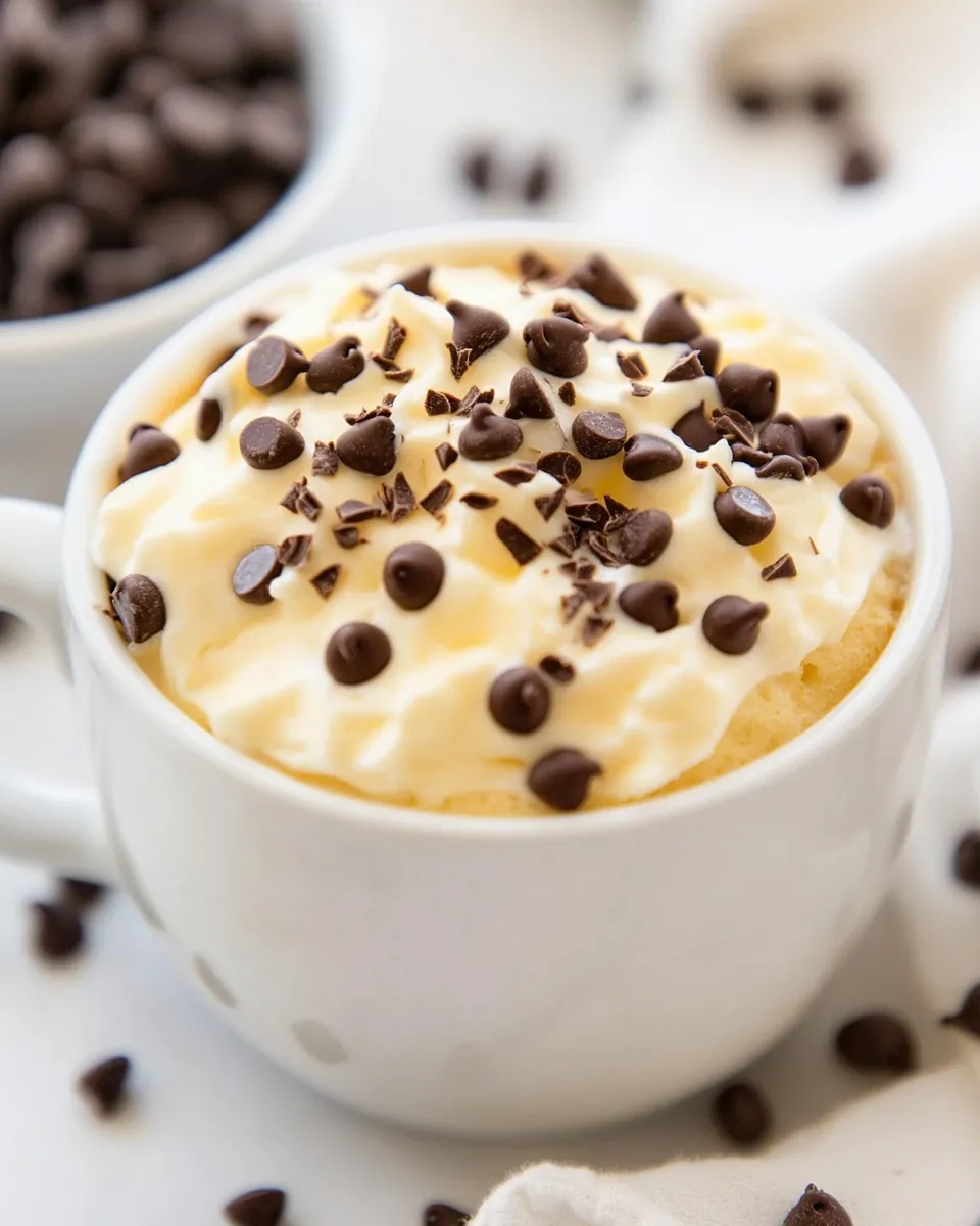 Homemade Chocolate Chip Mug Cake photo