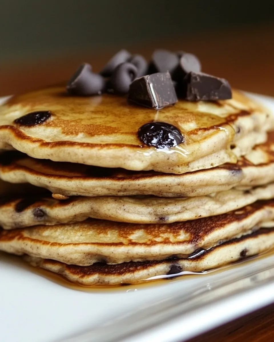 Homemade Chocolate Chip Workout Pancakes photo