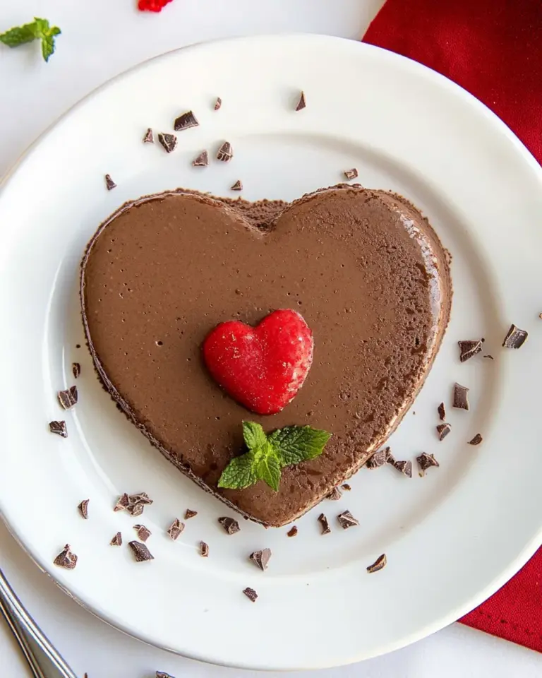 Homemade Chocolate Coeur a la Creme photo