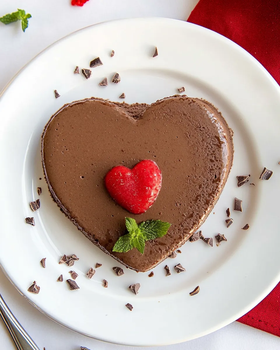 Homemade Chocolate Coeur a la Creme photo