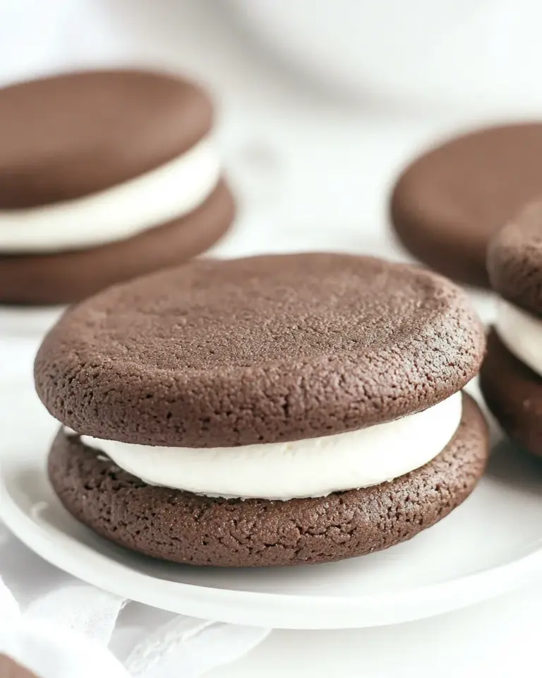 Homemade Chocolate Cookies with Cream Filling Recipe photo