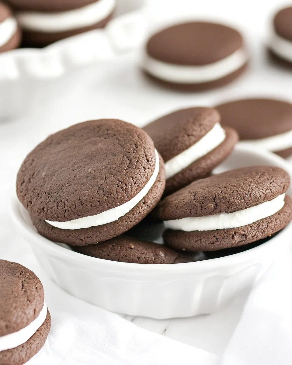Classic Chocolate Cookies with Cream Filling Recipe image