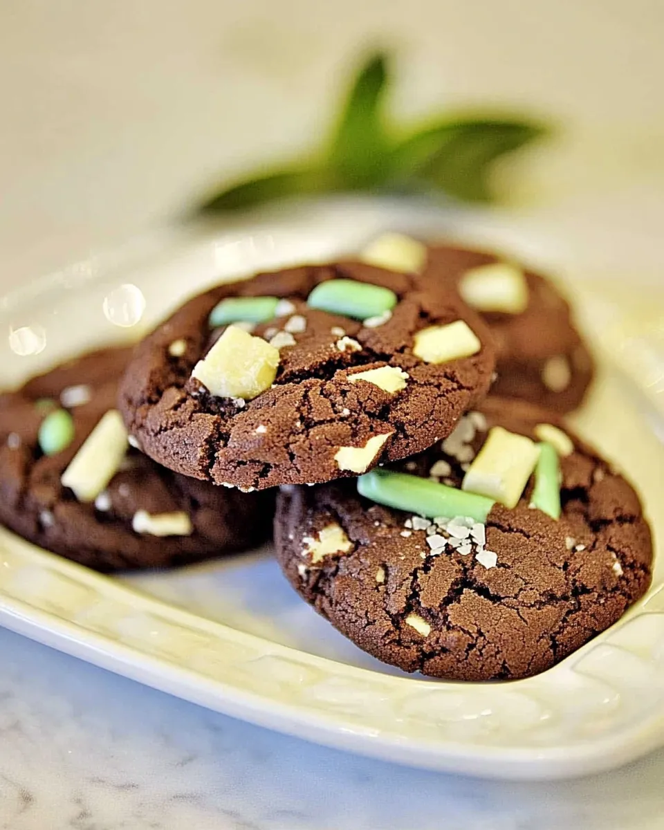 Easy Chocolate Cookies with Thin Mints recipe photo