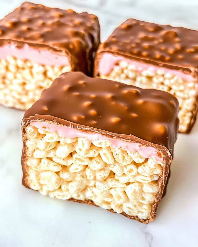 Homemade Chocolate Covered Rice Krispie Treats photo