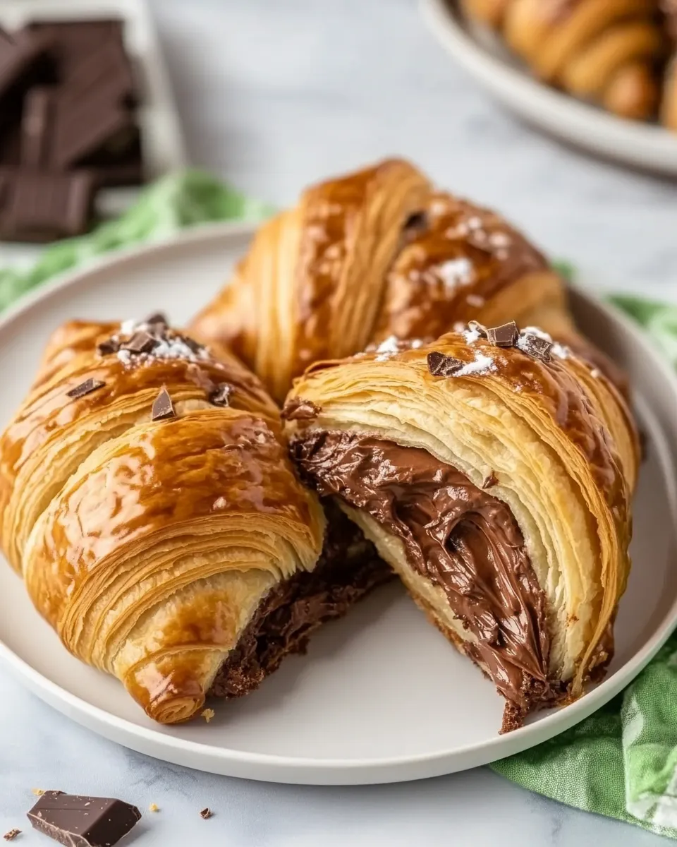 Easy Chocolate Croissant Recipe (Sheet Pan) image