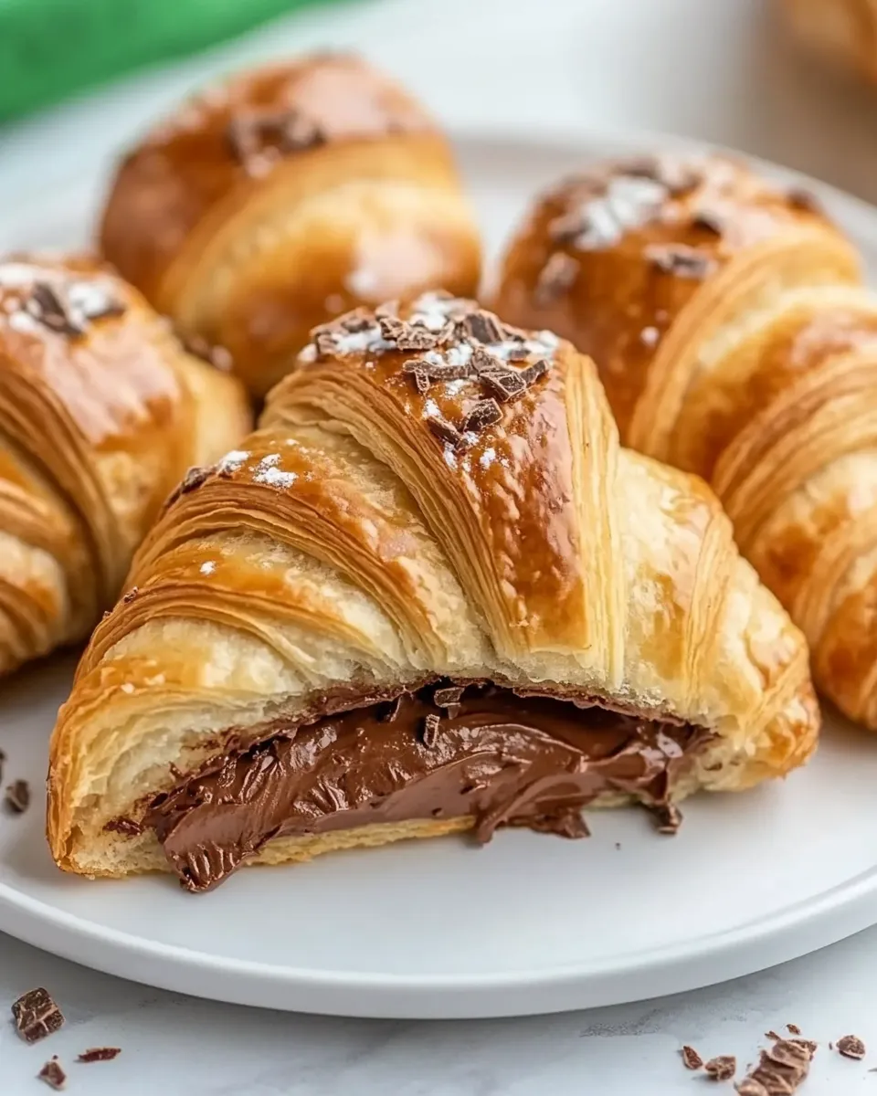 Delicious Chocolate Croissant Recipe (Sheet Pan) shot