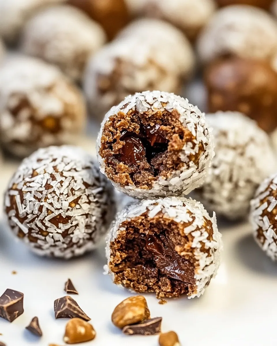 Tasty Chocolate Date Balls shot