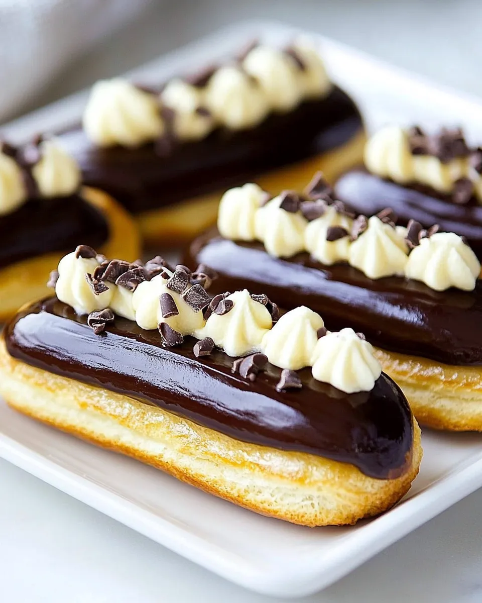 Homemade Chocolate Eclairs photo
