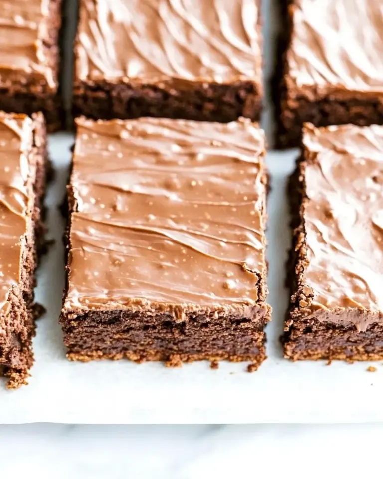 Homemade Chocolate Frosted Brownies photo