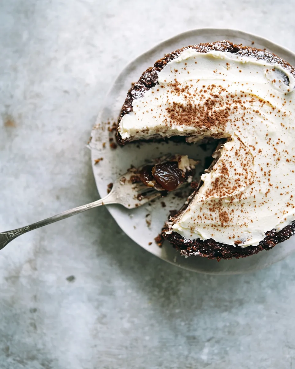 Homemade Chocolate Hazelnut Torte with Salty Date Caramel & Coconut Cream photo