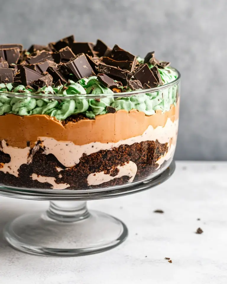 Homemade Chocolate Mint Trifle photo