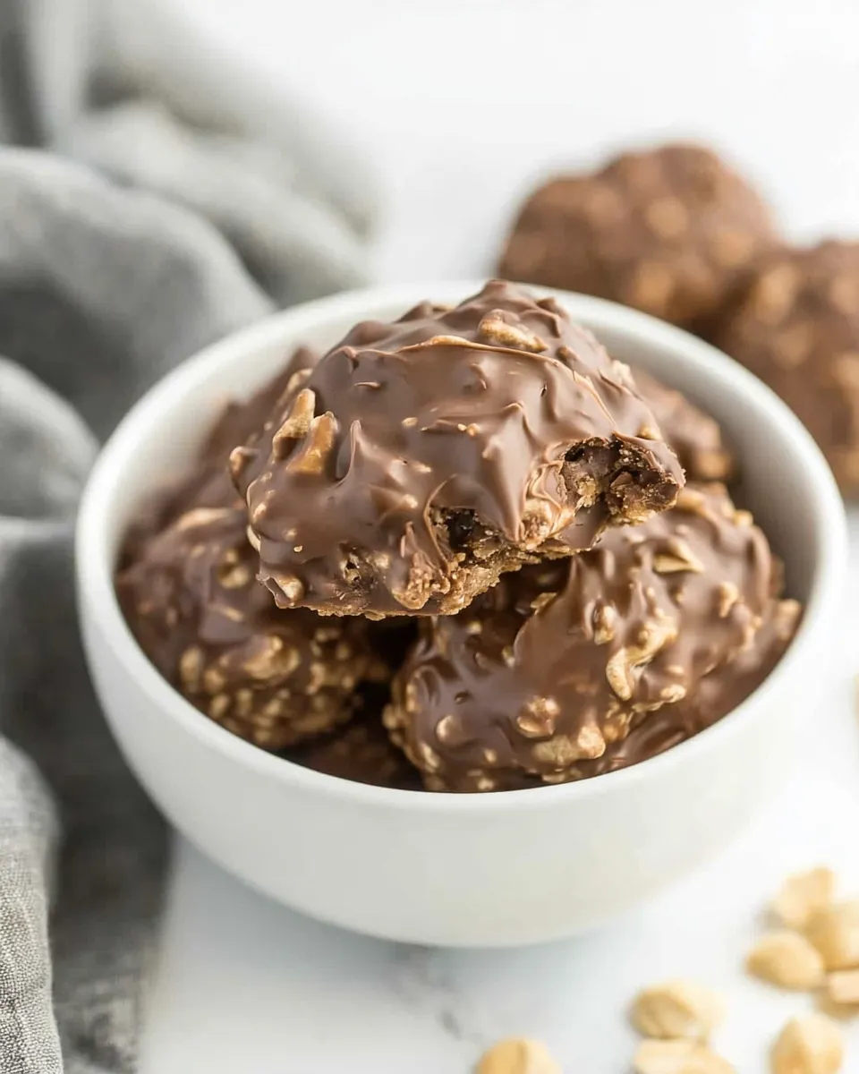 Easy Chocolate No-Bake Cookies recipe photo