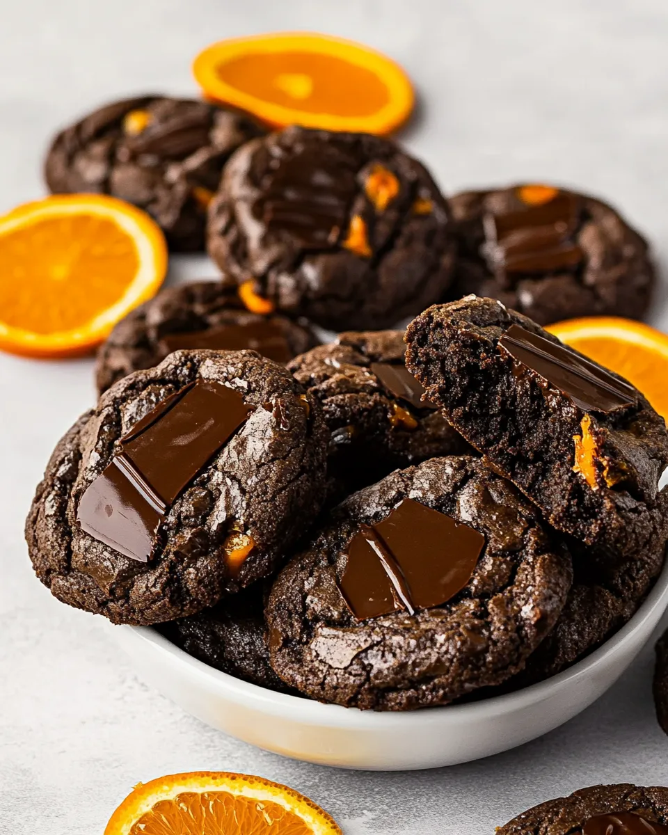 Easy Chocolate Orange Brownie Cookies recipe photo
