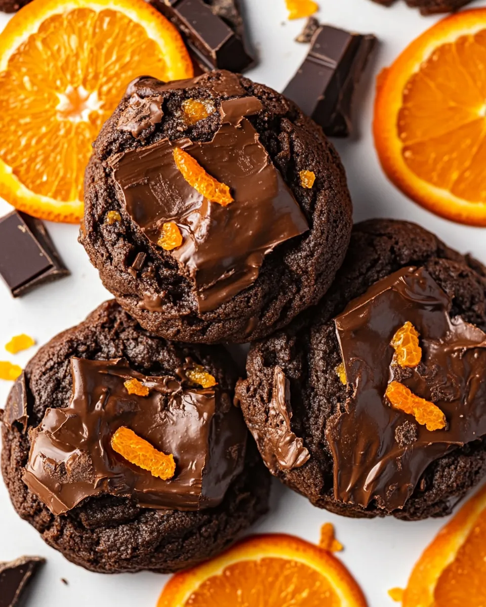 Best Chocolate Orange Brownie Cookies shot