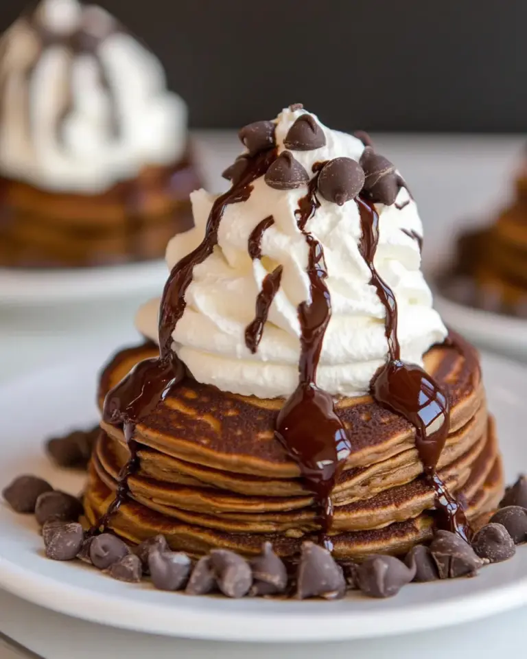 Homemade Chocolate Pancakes a la Mode photo