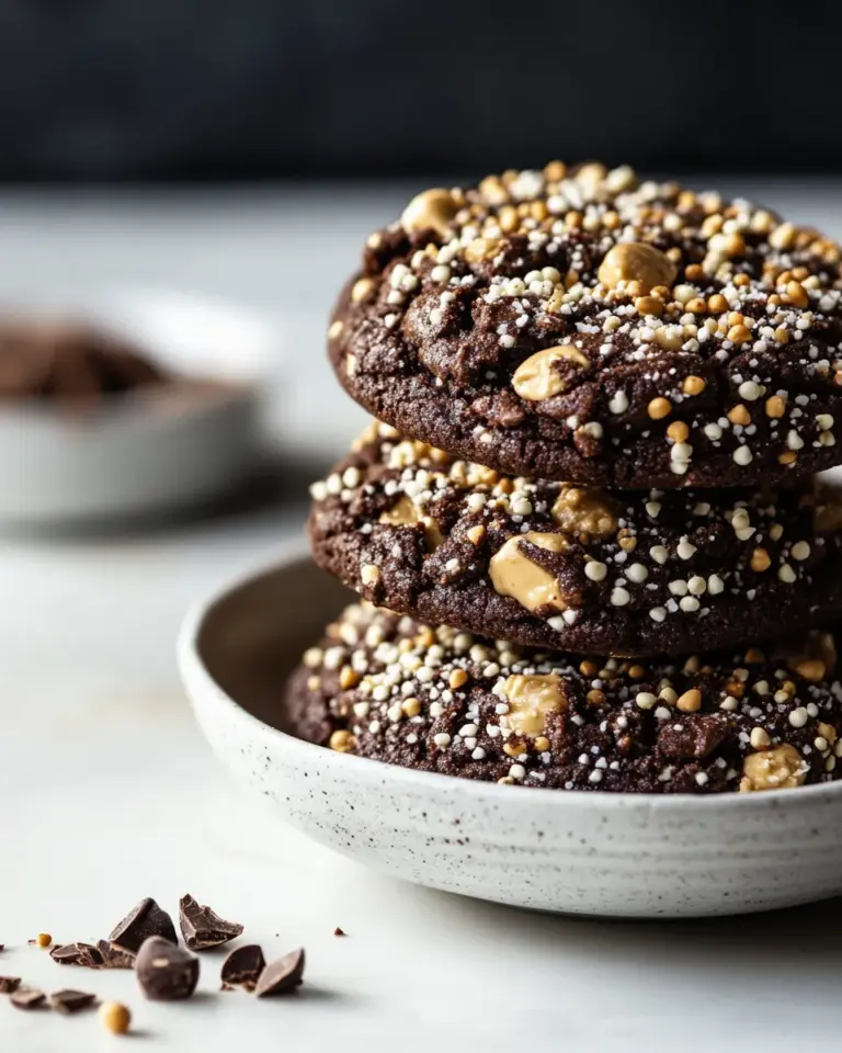 Easy Chocolate Peanut Butter Crunch Cookies photo