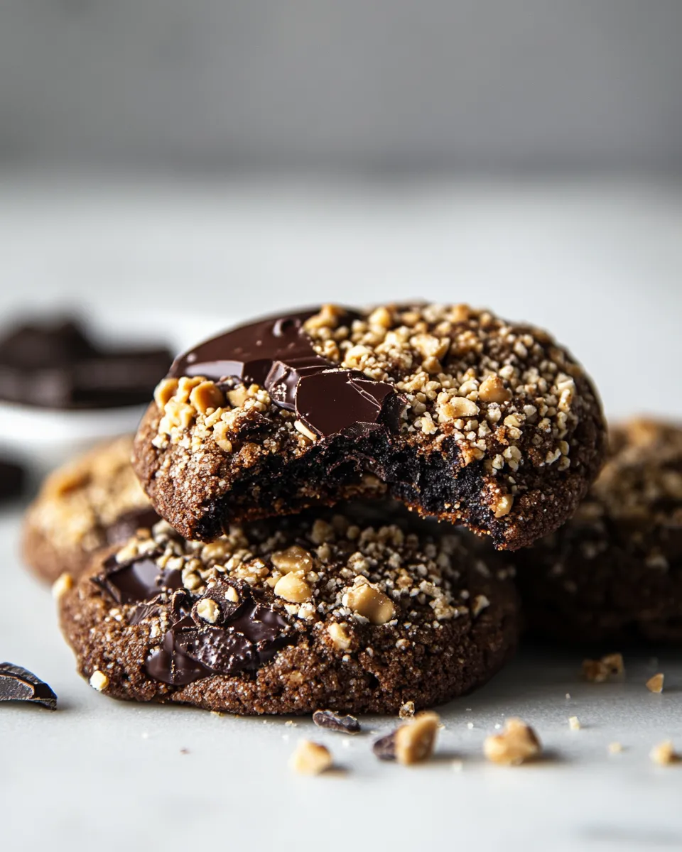 Delicious Chocolate Peanut Butter Crunch Cookies image