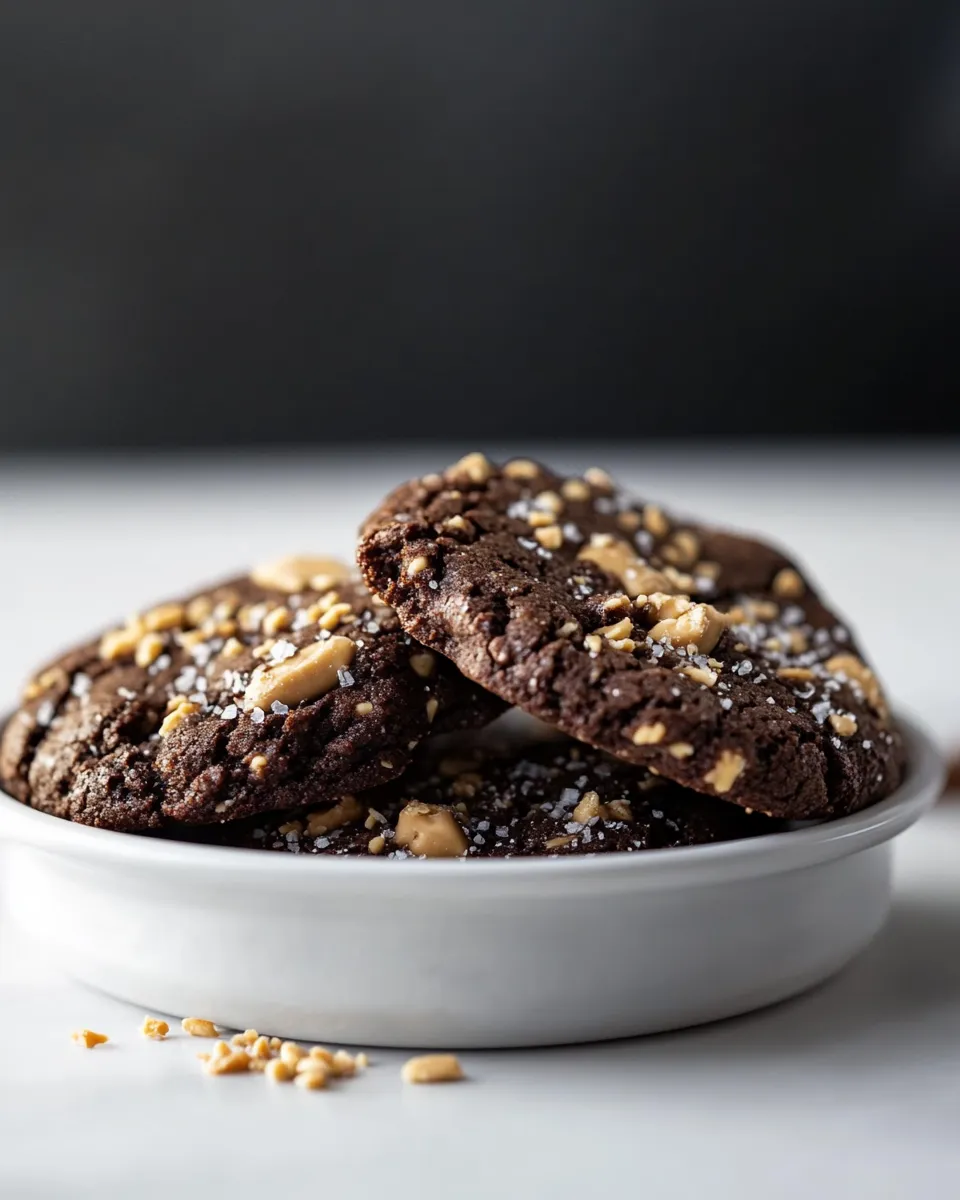 Homemade Chocolate Peanut Butter Crunch Cookies recipe photo