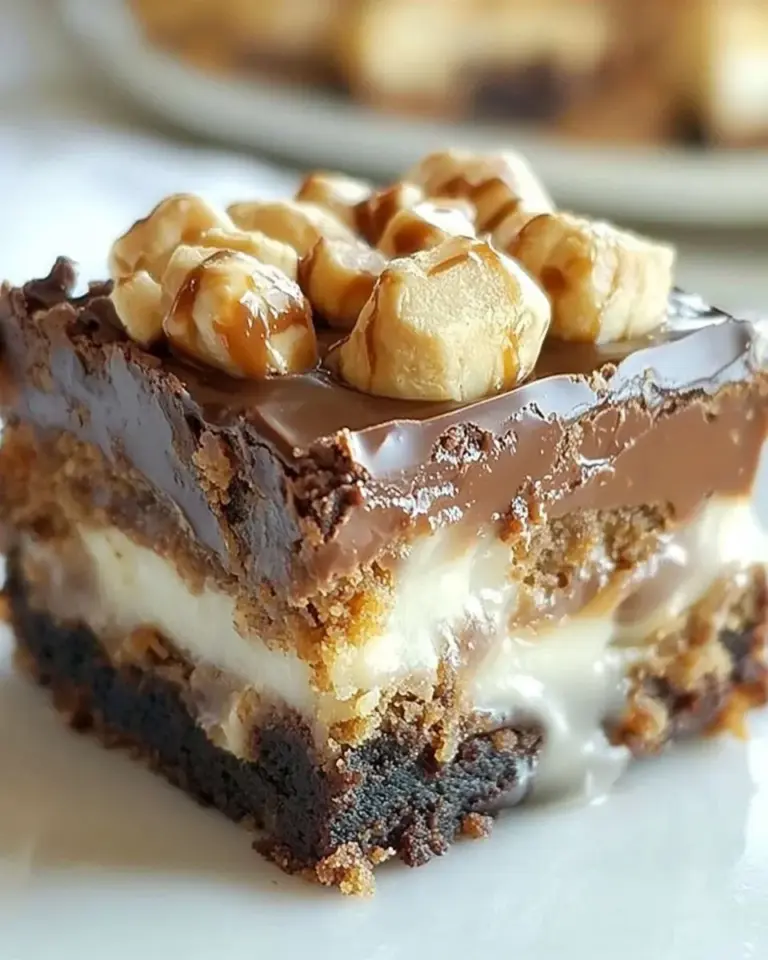 Homemade Chocolate Peanut Butter Cup Smores Brownies photo