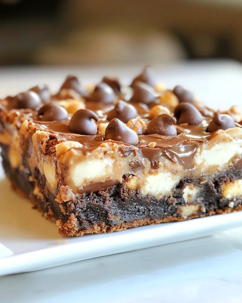 Easy Chocolate Peanut Butter Cup Smores Brownies recipe photo