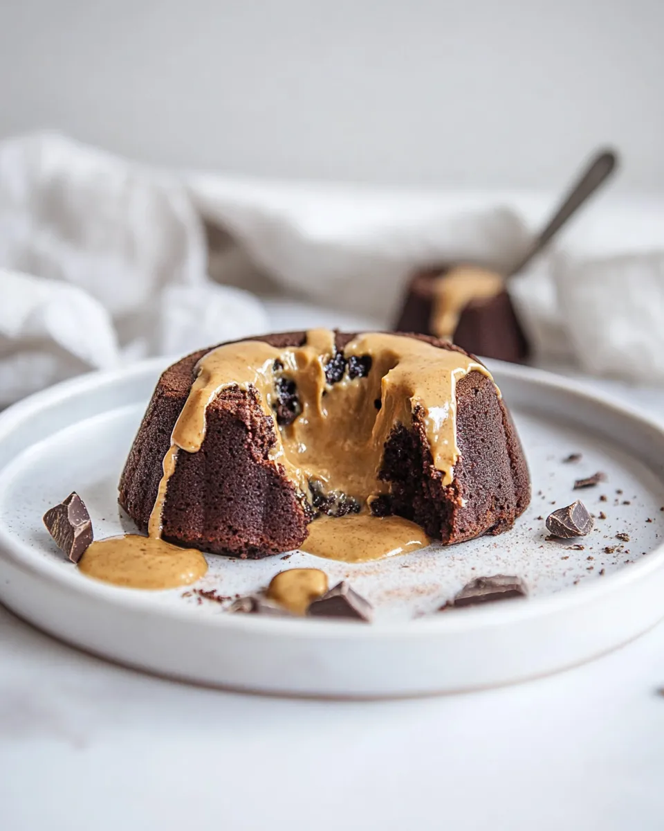 Homemade Chocolate Peanut Butter Lava Cakes photo