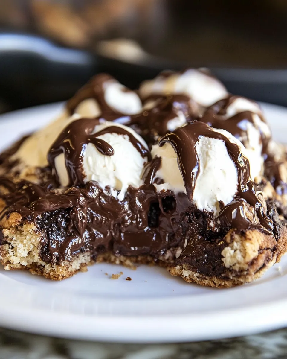 Easy Chocolate Smores Skillet Cookie recipe photo