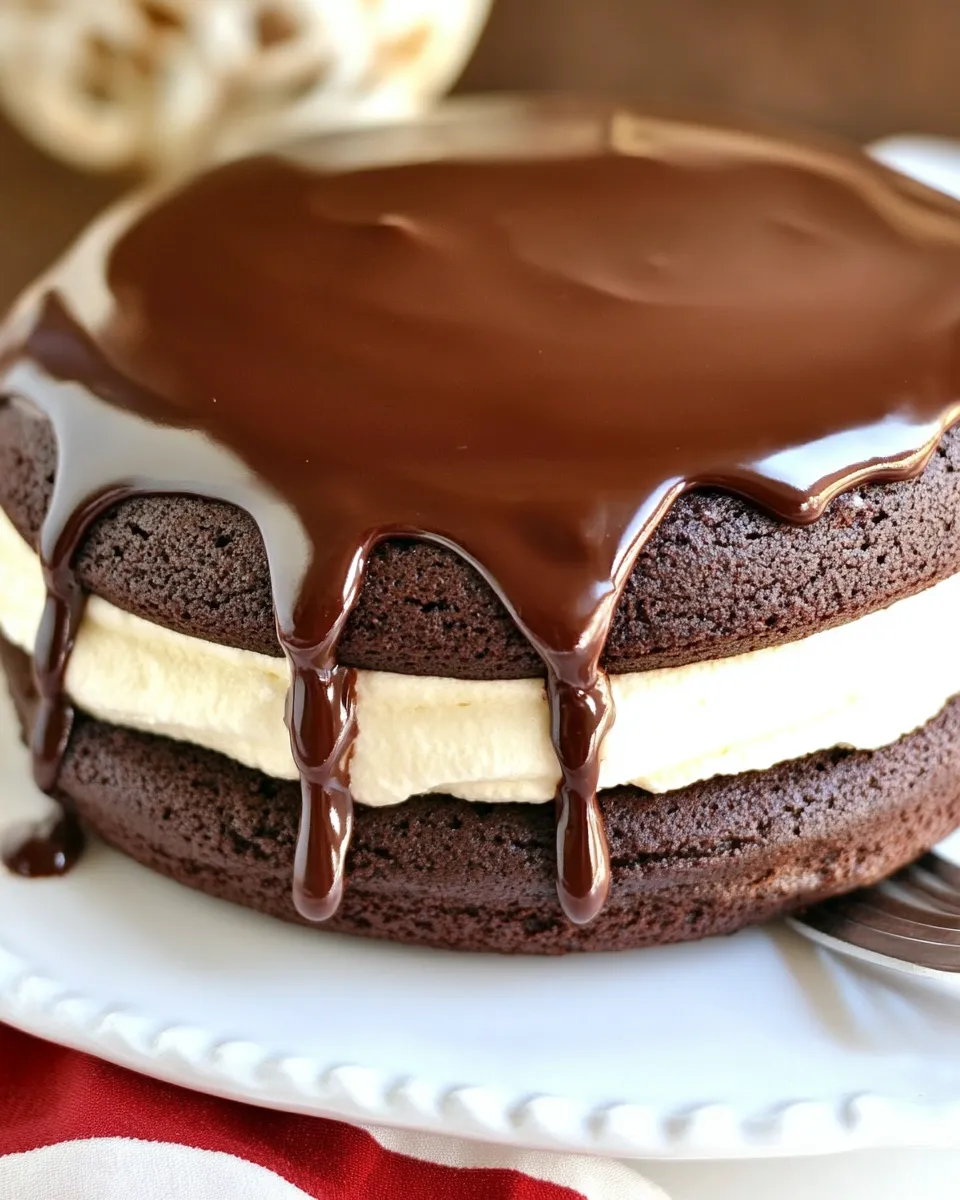 Easy Chocolate Whoopie Pie Cake recipe photo