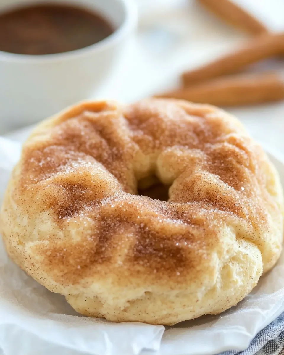 Delicious Cinnamon Sugar Bagels shot