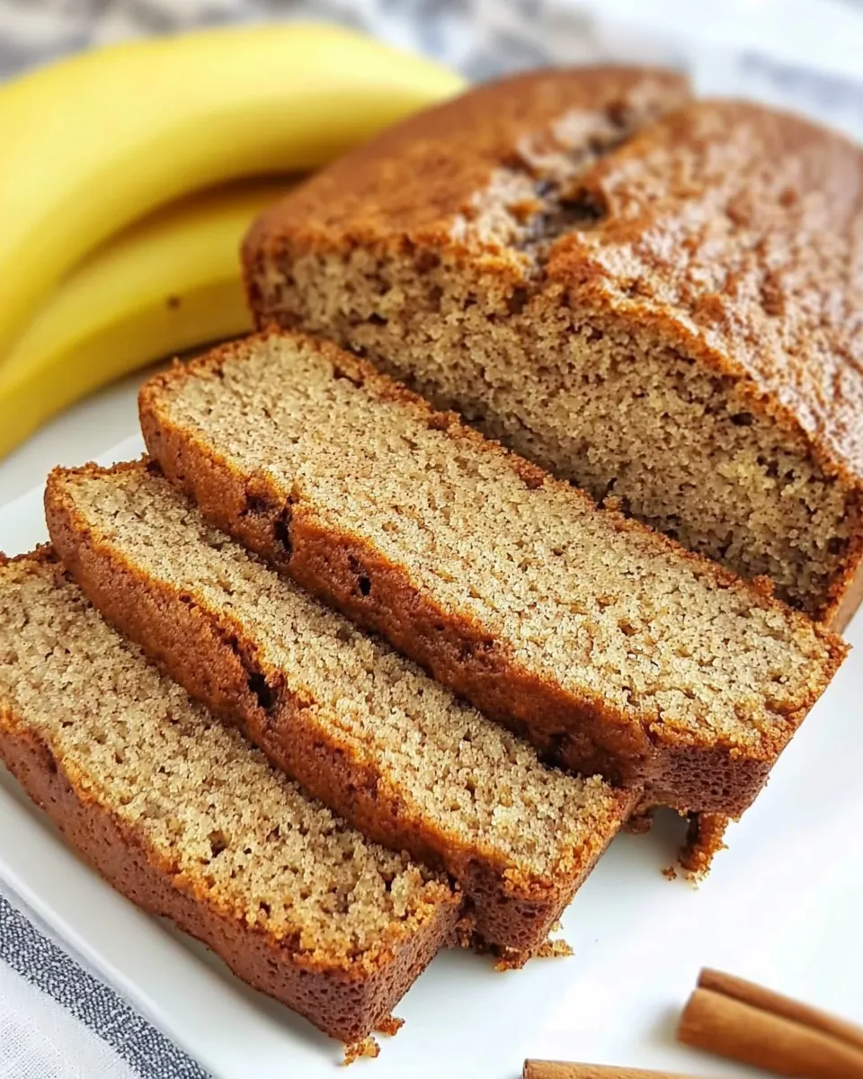 Easy Cinnamon Sugar Banana Bread Recipe shot