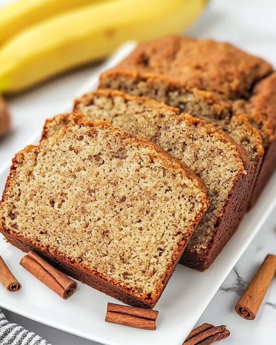 Delicious Cinnamon Sugar Banana Bread Recipe dish photo