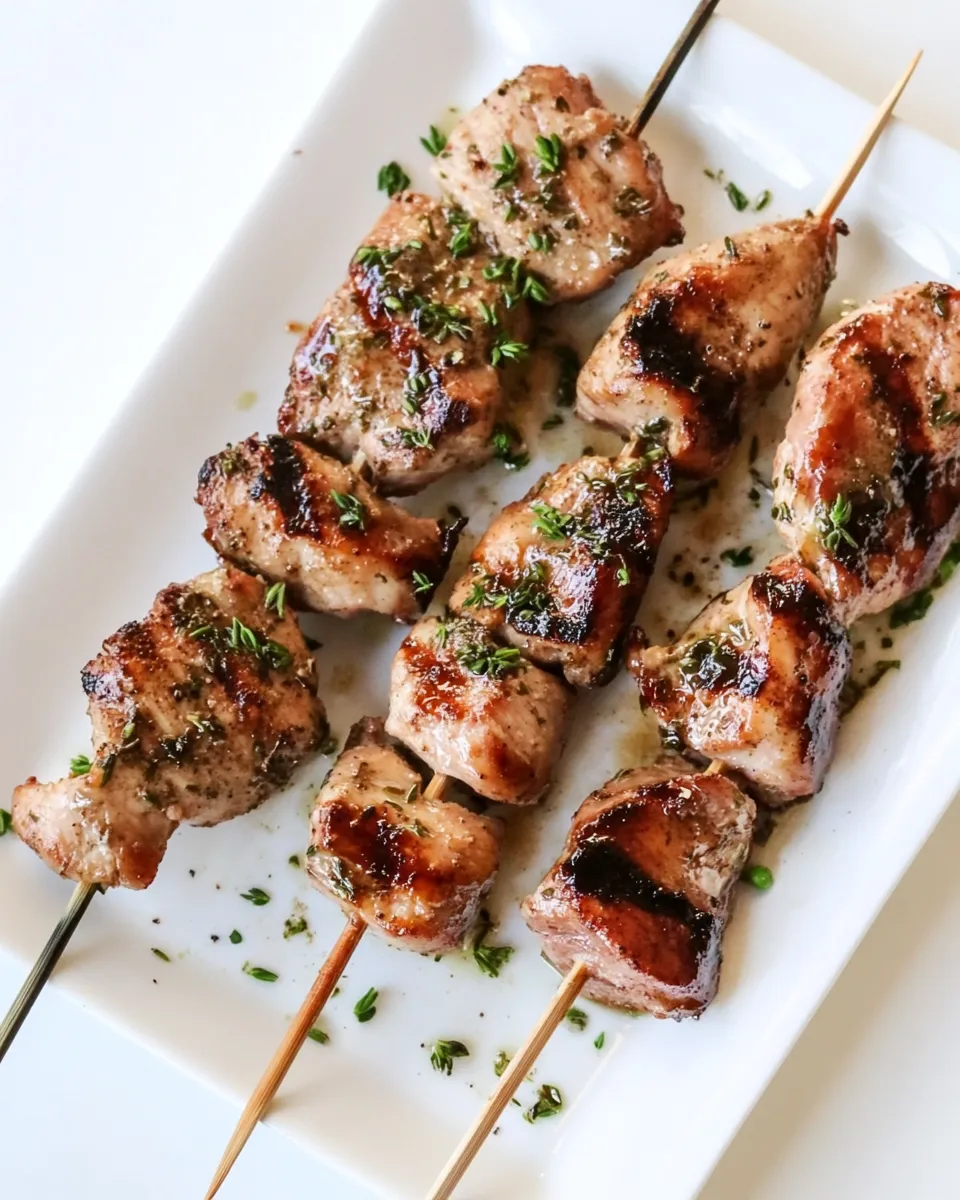 Easy Cinnamon and Thyme Chicken Skewers recipe photo
