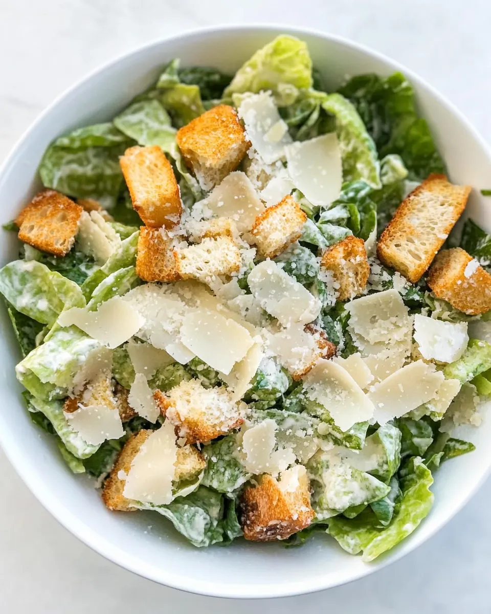Tasty Classic Caesar Salad shot