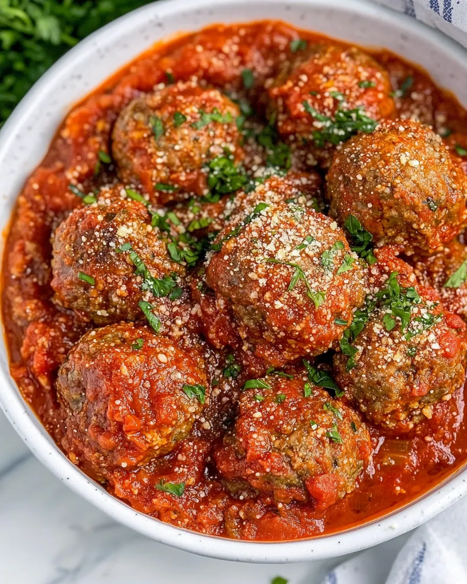 Quick Classic Homemade Meatballs shot