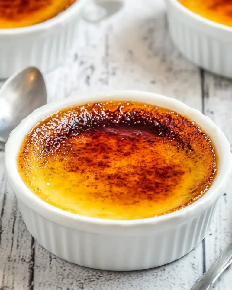 Homemade Classic Vanilla Bean Creme Brulee: Simple Homemade Dessert photo