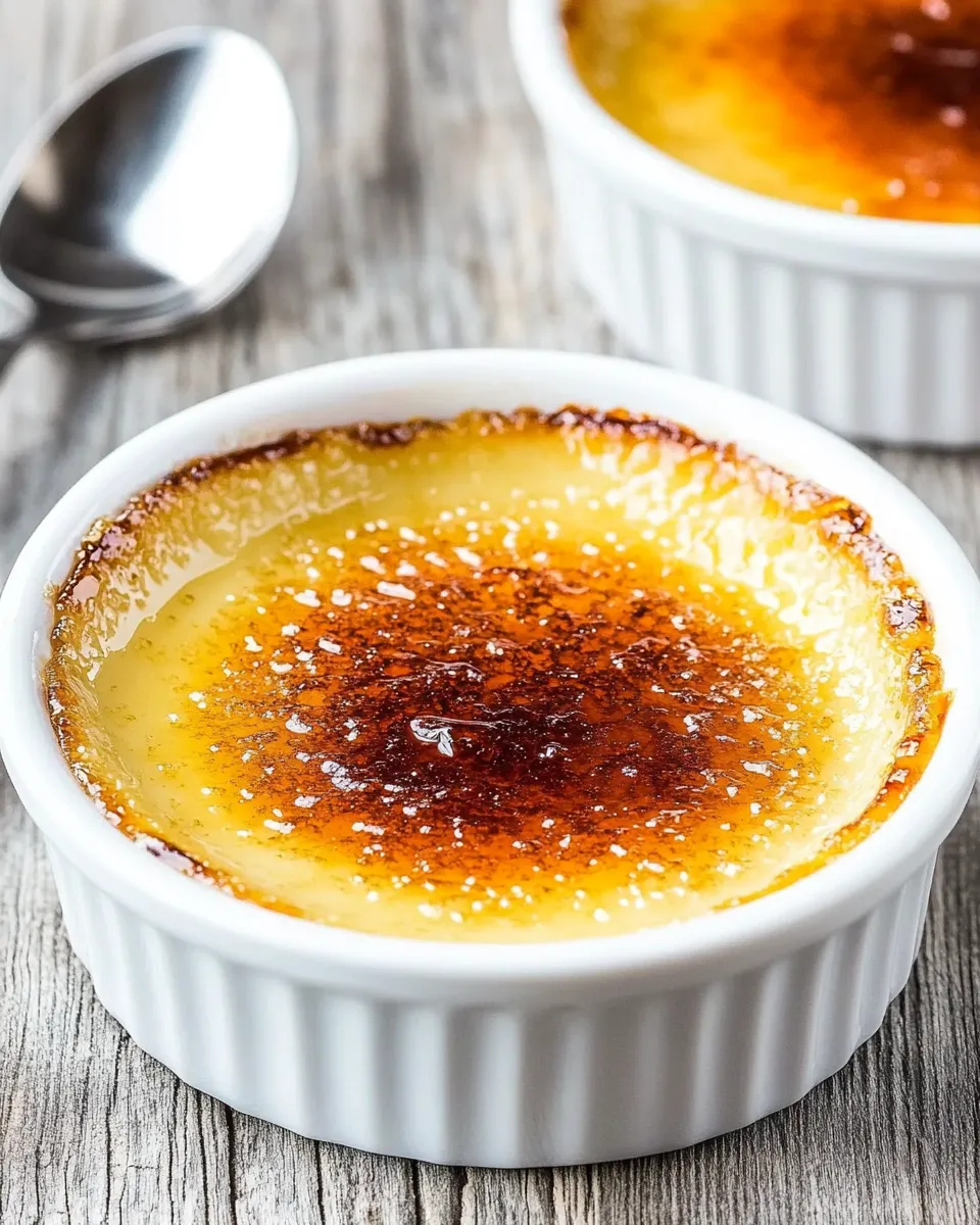 Easy Classic Vanilla Bean Creme Brulee: Simple Homemade Dessert recipe photo
