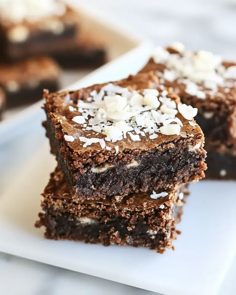 Homemade Coconut Brownies photo