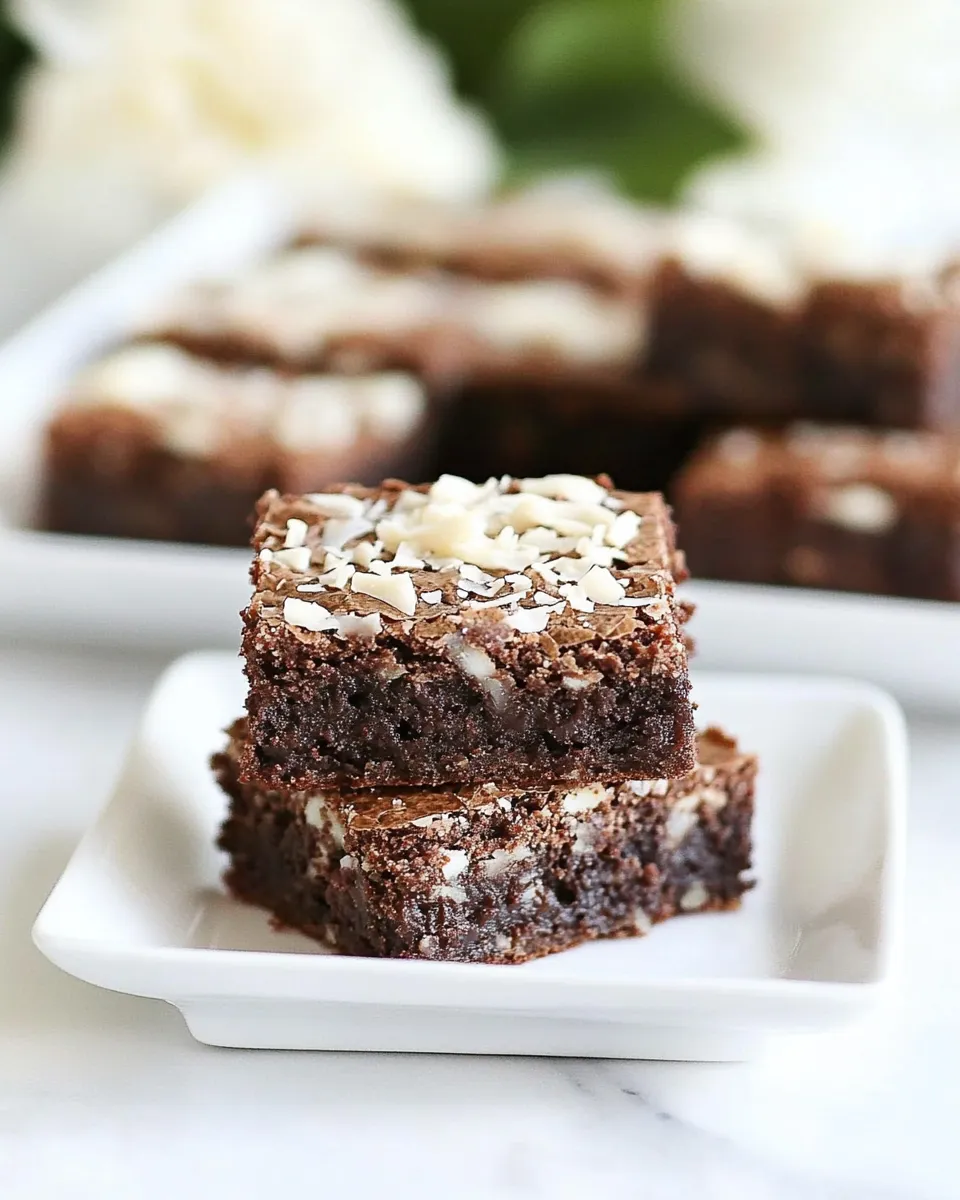 Classic Coconut Brownies image