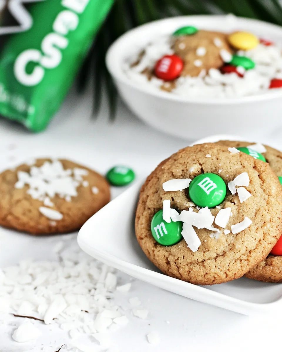 Classic Coconut M&M Cookies Recipe image