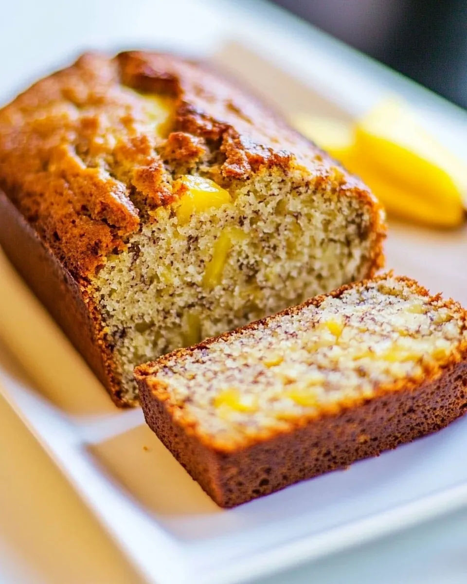 Delicious Coconut Oil Banana Pineapple Bread image