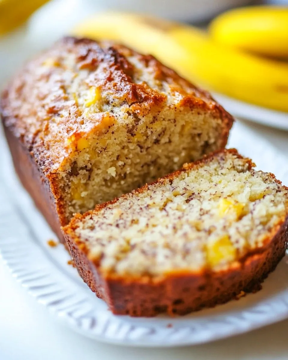 Easy Coconut Oil Banana Pineapple Bread recipe photo